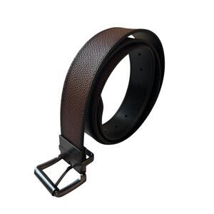 Tommy Hilfiger Men’s Sz XL 42-44 Belt Two-In-One Reversible Casual Matte Pebbled